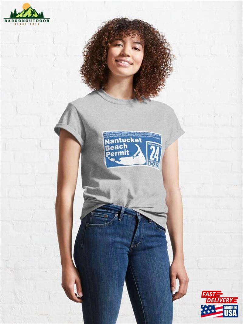Nantucket Off Road Permit 2024 Blue Classic T-Shirt Unisex Hoodie Nantucket Off Road Permit 2024 Blue Classic T-Shirt Unisex Hoodie
