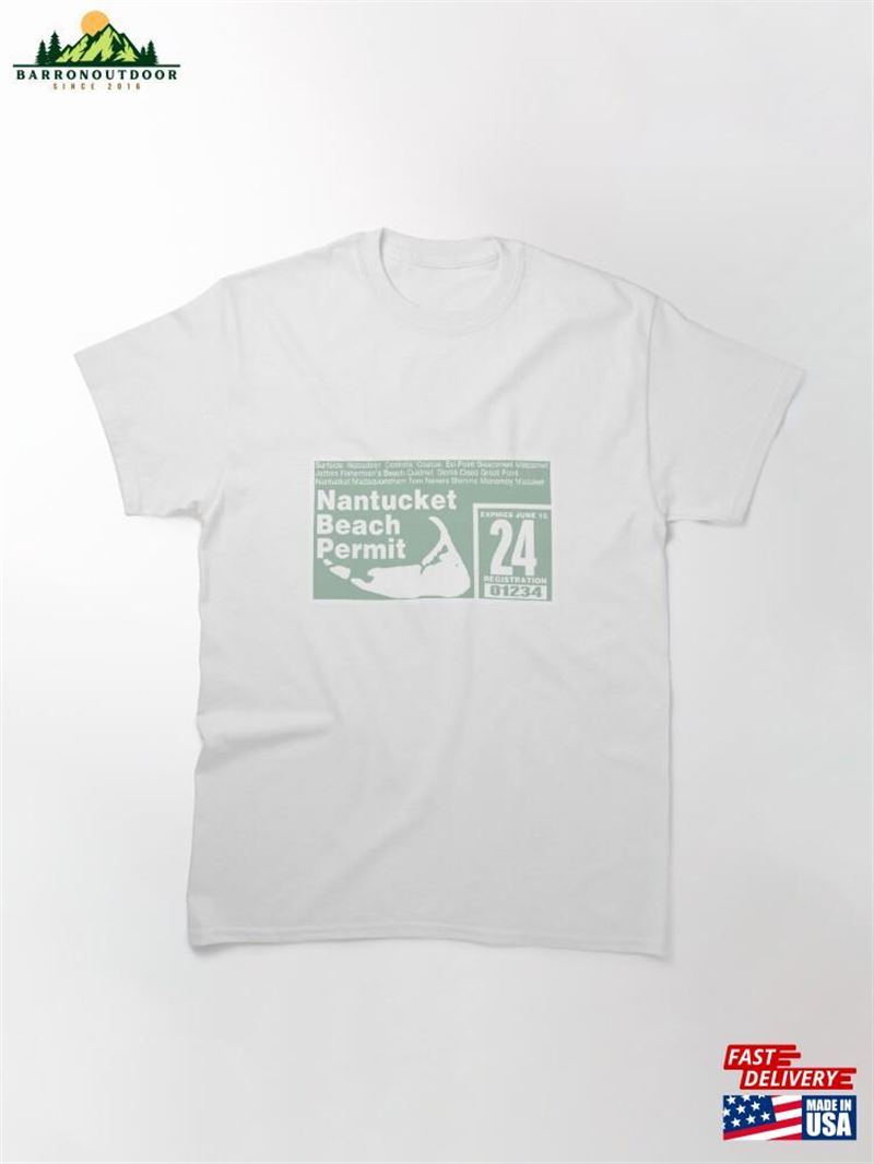 Nantucket Off Road Permit 2024 Green Classic T-Shirt Hoodie Nantucket Off Road Permit 2024 Green Classic T-Shirt Hoodie