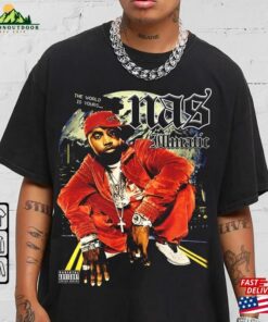 Nas Rap Shirt Vintaghe 90S Merch Illmatic T-Shirt Tour 2023 Ticket Album Png Sweatshirt Classic
