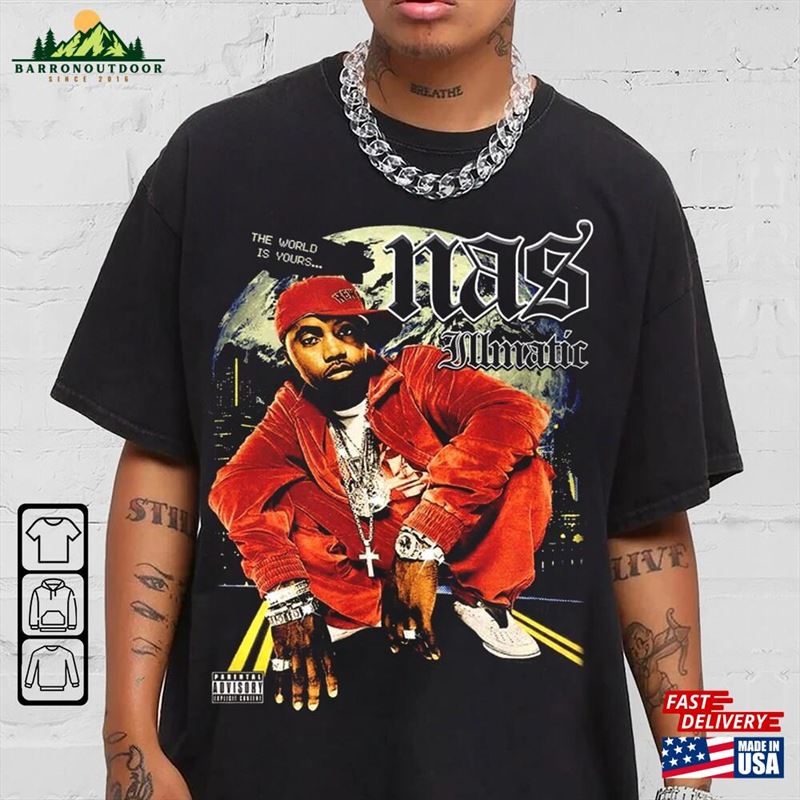 Nas Rap Shirt Vintaghe 90S Merch Illmatic T-Shirt Tour 2023 Ticket Album Png Sweatshirt Classic Nas Rap Shirt Vintaghe 90S Merch Illmatic T-Shirt Tour 2023 Ticket Album Png Sweatshirt Classic