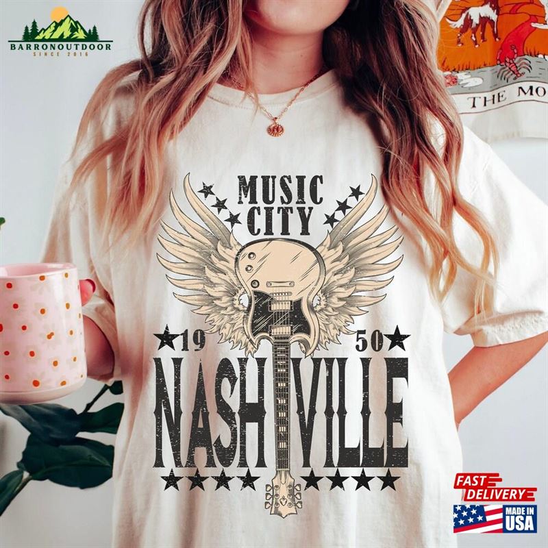 Nashville Tee T-Shirt Music City Unisex Hoodie Nashville Tee T-Shirt Music City Unisex Hoodie