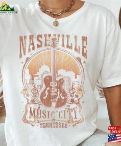 Nashville Tennessee Guitar T-Shirt Hoodie Classic