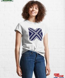 Navy White Geometric Classic T-Shirt Sweatshirt Navy White Geometric Classic T-Shirt Sweatshirt