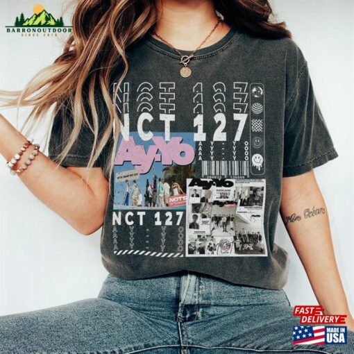 Nct 127 Kpop Shirt V1 Sweatshirt Y2k Merch Vintage Tour Neo City The Link 2023 Album Ay T-Shirt