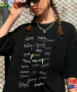 Nct Member Name Shirt Dream Tour In A Members Unisex Hoodie Crewneck T-Shirt