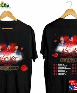 Ne Yo Robin Thicke Mario Champagne Roses 2023 Tour Shirt T-Shirt Hoodie