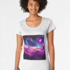 Nebulaic Splendor Premium Scoop T-Shirt Sweatshirt