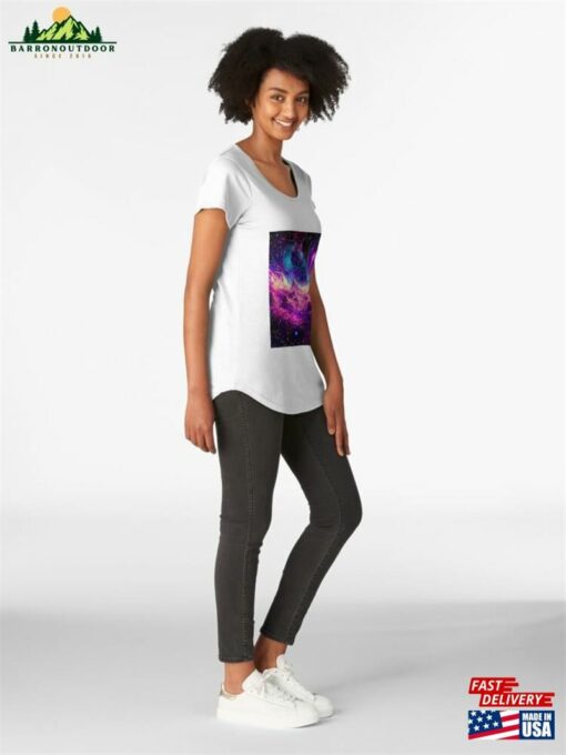 Nebulaic Splendor Premium Scoop T-Shirt Sweatshirt