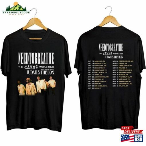 Needtobreathe The Caves World Tour 2023 Shirt Band Fan Rock Sweatshirt T-Shirt