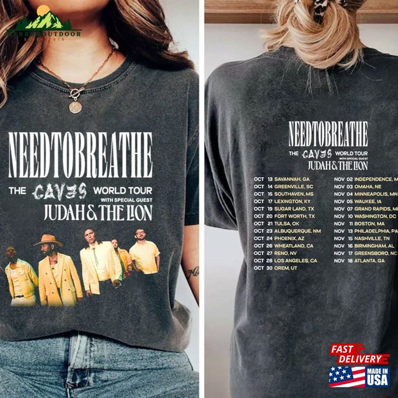 Needtobreathe The Caves World Tour 2023 Shirt Band Fan Rock Unisex Sweatshirt Needtobreathe The Caves World Tour 2023 Shirt Band Fan Rock Unisex Sweatshirt