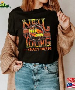 Neil Young Shirt With Crazy Horse Band Graphic Tees Hoodie T-Shirt