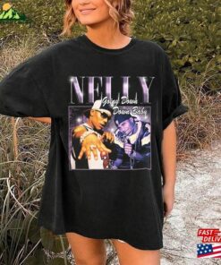 Nelly Rap Shirt Country Grammar Album Vintage 90S Y2k Halloween Style Bootleg Singer Tour Unisex Gift Hoodie T-Shirt Classic
