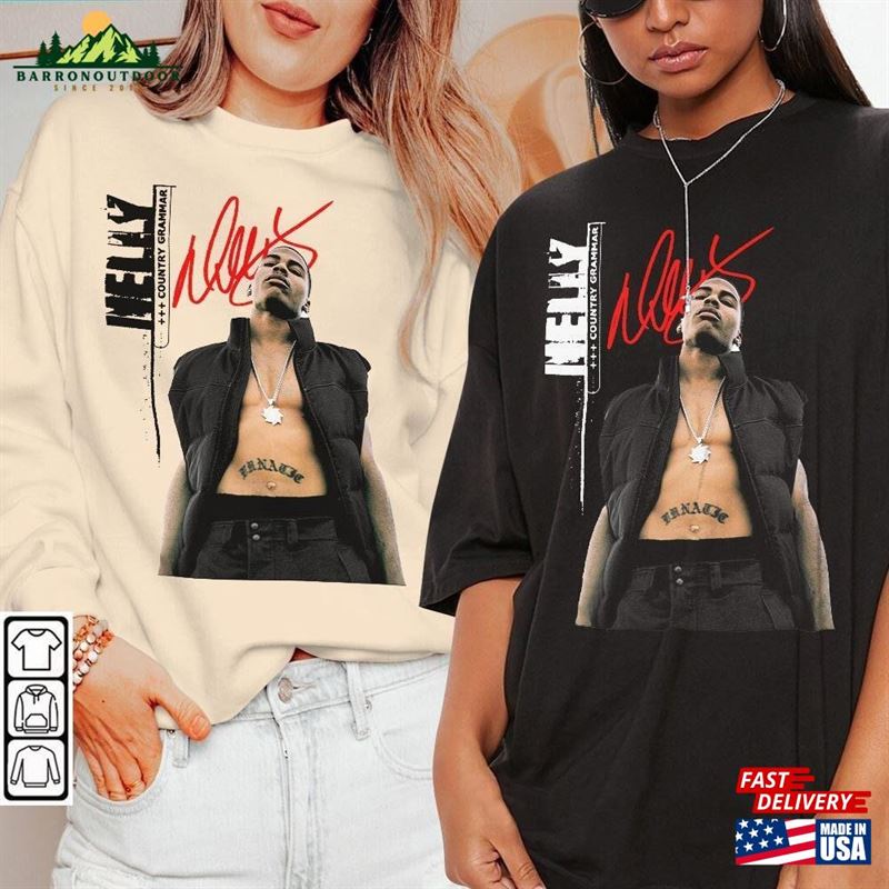 Nelly Rap Shirt Country Grammar Album Vintage 90S Y2k Sweatshirt Unisex Classic Nelly Rap Shirt Country Grammar Album Vintage 90S Y2k Sweatshirt Unisex Classic