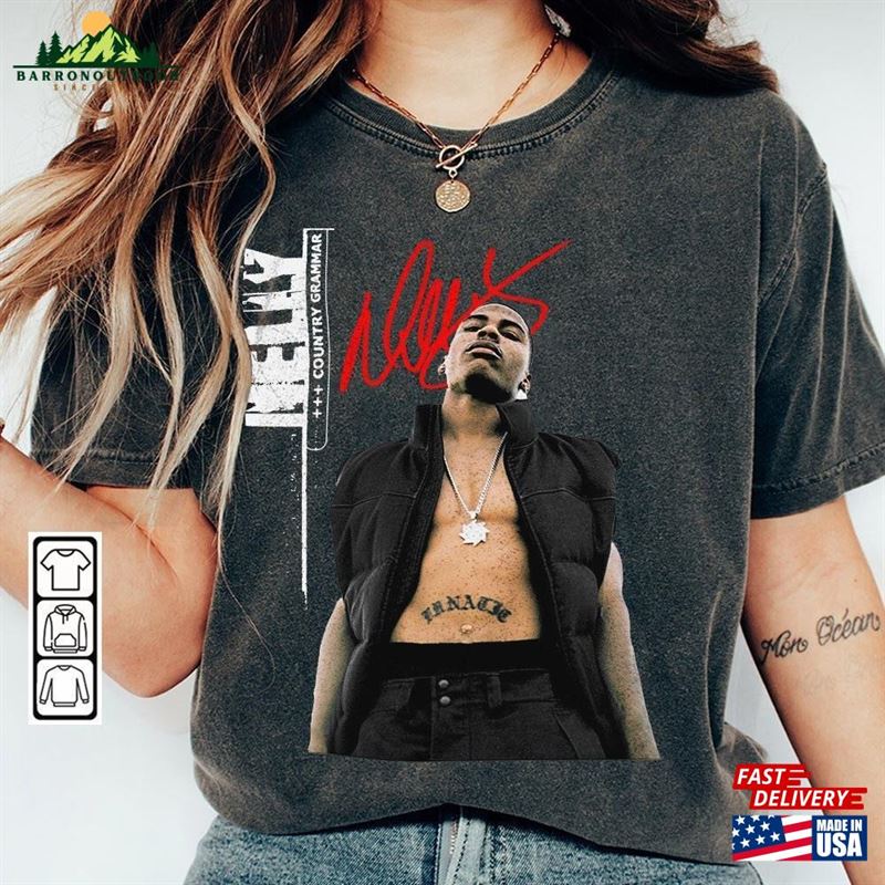 Nelly Rap Shirt Country Grammar Album Vintage 90S Y2k Sweatshirt Unisex Classic Nelly Rap Shirt Country Grammar Album Vintage 90S Y2k Sweatshirt Unisex Classic