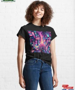 Neon Metropolis Vibrant Cyberpunk Cityscape Classic T-Shirt Unisex Sweatshirt Neon Metropolis Vibrant Cyberpunk Cityscape Classic T-Shirt Unisex Sweatshirt