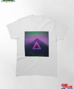 Neon Mountain A Surreal Journey Into The Unknown Classic T-Shirt