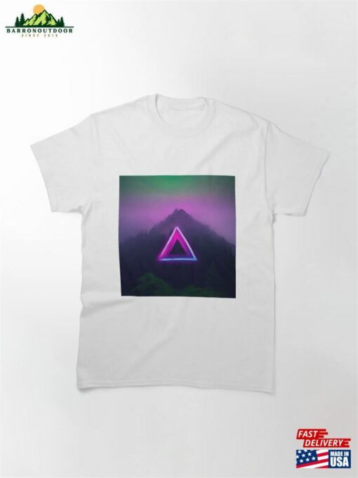 Neon Mountain A Surreal Journey Into The Unknown Classic T-Shirt