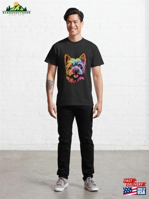 Neon Norwich Terrier Classic T-Shirt Hoodie