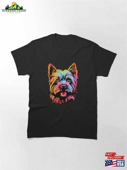Neon Norwich Terrier Classic T-Shirt Unisex