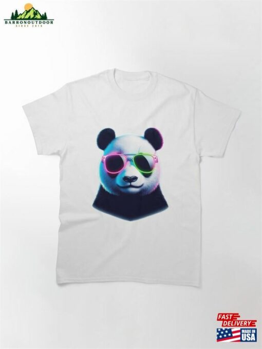 Neon Shades Panda Classic T-Shirt Sweatshirt