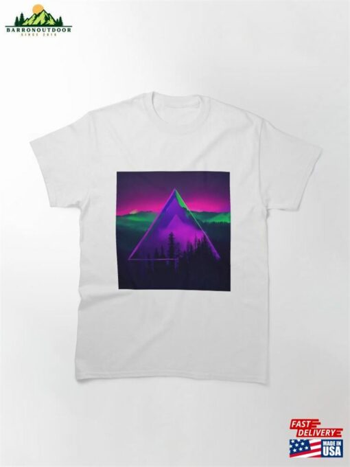 Neon Wilderness A Surreal Journey Into The Unknown Classic T-Shirt Unisex