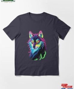 Neon Wolf Creature Essential T-Shirt Classic