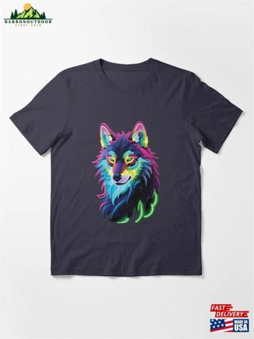 Neon Wolf Creature Essential T-Shirt Classic Unisex