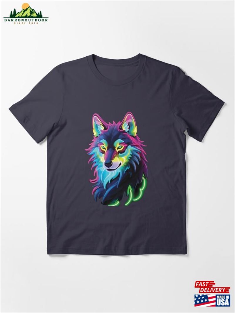 Neon Wolf Creature Essential T-Shirt Classic Unisex Neon Wolf Creature Essential T-Shirt Classic Unisex