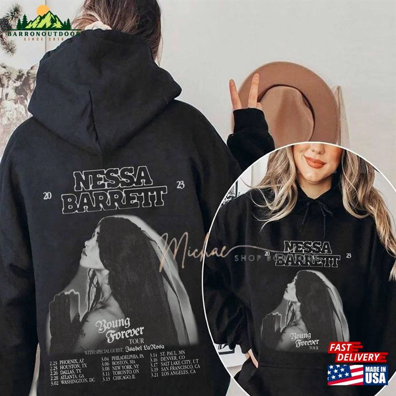 Nessa Barrett 2Sides Sweatshirt Tour 2023 Hoodie Fan Gift T-Shirt Nessa Barrett 2Sides Sweatshirt Tour 2023 Hoodie Fan Gift T-Shirt