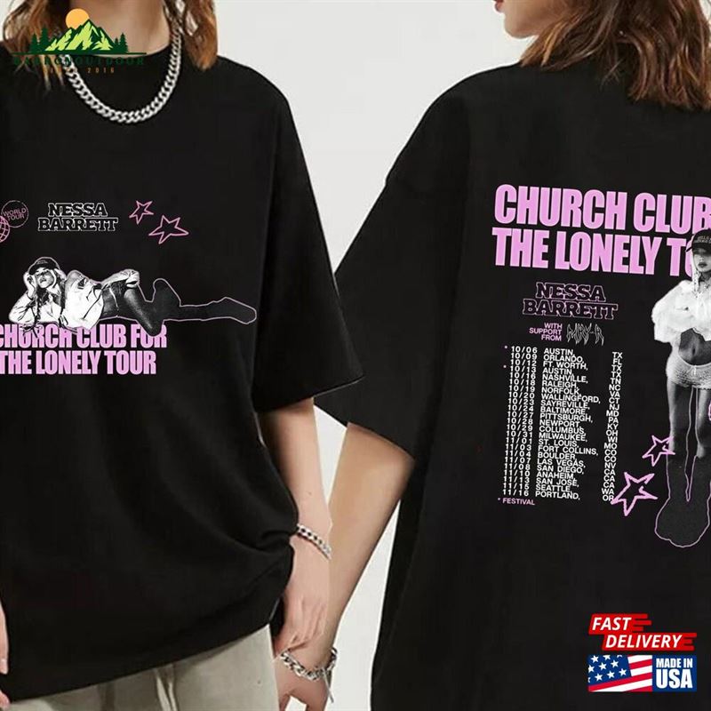 Nessa Barrett Church Club For The Lonely Tour 2023 Shirt Fan Classic T-Shirt Nessa Barrett Church Club For The Lonely Tour 2023 Shirt Fan Classic T-Shirt