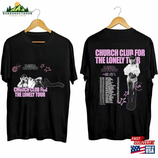 Nessa Barrett Church Club For The Lonely Tour 2023 Shirt Fan Unisex Sweatshirt