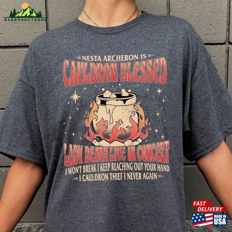 Nesta Archeron Cauldron Blessed Lady Death Band Shirt Acotar Sweatshirt Crescent City Rhysand Cassian Classic Nesta Archeron Cauldron Blessed Lady Death Band Shirt Acotar Sweatshirt Crescent City Rhysand Cassian Classic