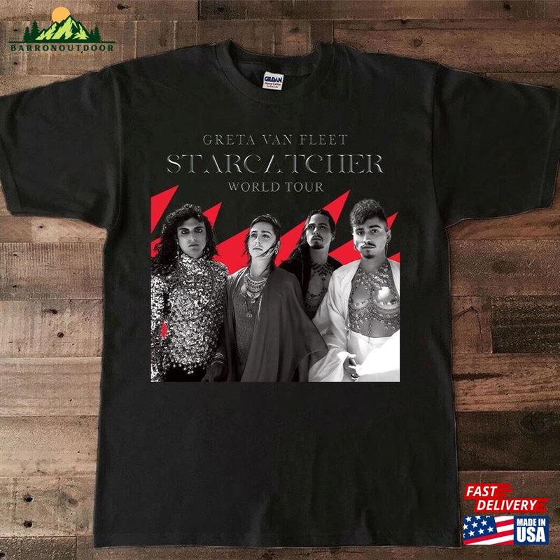 New 2023 Greta Van Fleet Starcatcher World Tour T-Shirt Sweatshirt New 2023 Greta Van Fleet Starcatcher World Tour T-Shirt Sweatshirt