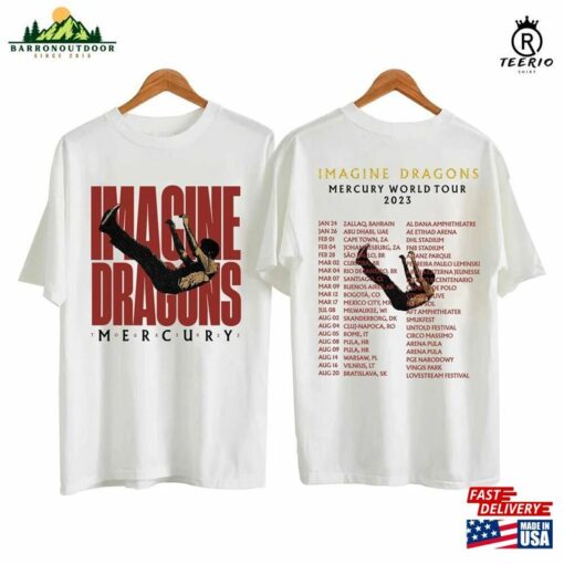 New 2023 Imagine Dragon Mercury World Tour T-Shirt Classic