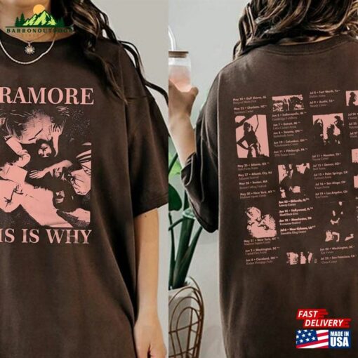New 2Sides This Is Why Tour Shirt Rock Band Hayley Williams Sweatshirt T-Shirt
