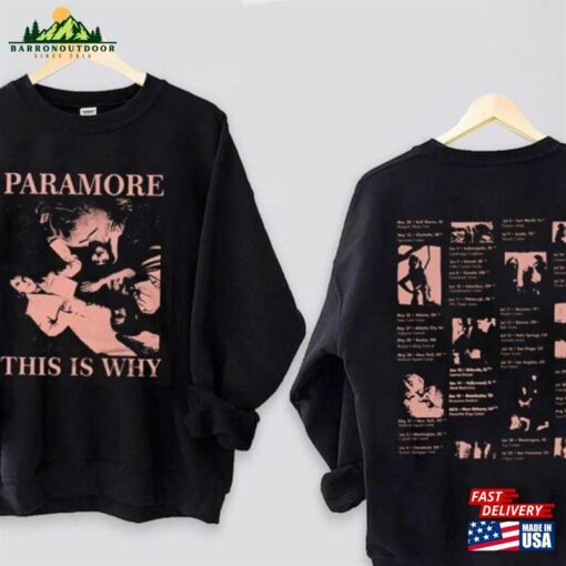 New 2Sides This Is Why Tour Shirt Rock Band Hayley Williams Unisex Classic