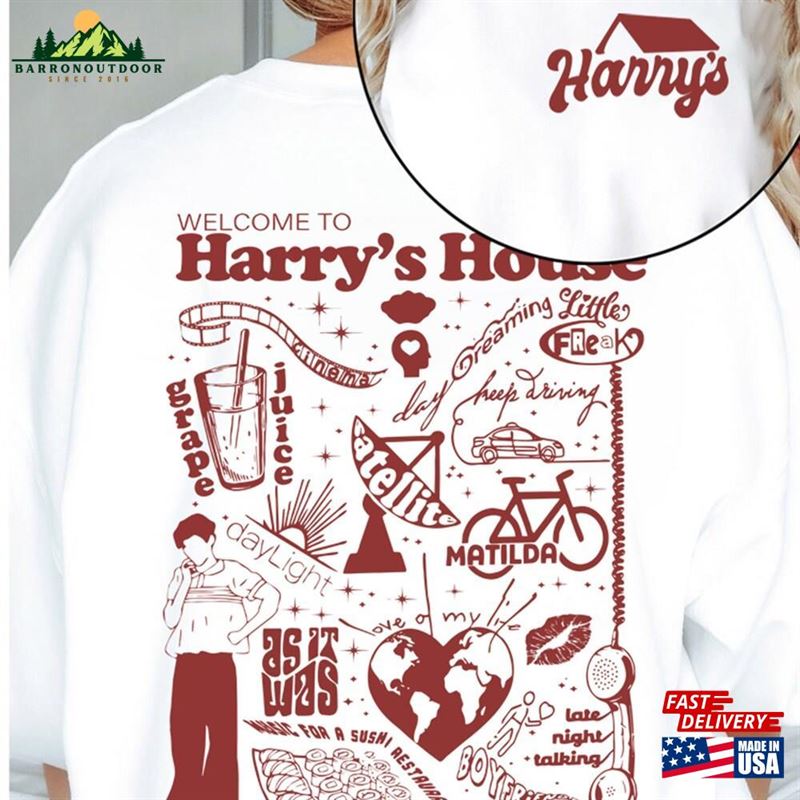 New Album Welcome To Harrys House Two Sides T-Shirt Sweatshirt New Album Welcome To Harrys House Two Sides T-Shirt Sweatshirt