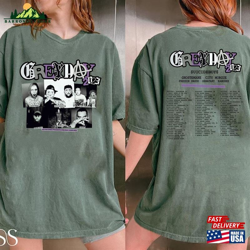 New Date 2 Sides Grey Day Tour 2023 Shirt Concert Classic Unisex New Date 2 Sides Grey Day Tour 2023 Shirt Concert Classic Unisex