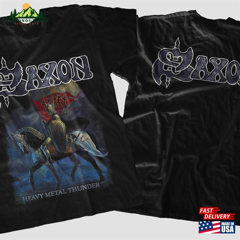 New Dtg Dtf Printed T-Shirt Saxon Classic New Dtg Dtf Printed T-Shirt Saxon Classic