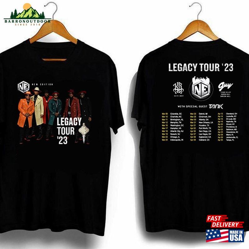 New Edition Legacy Tour 2023 T-Shirt Shirt Tee Hoodie Unisex New Edition Legacy Tour 2023 T-Shirt Shirt Tee Hoodie Unisex