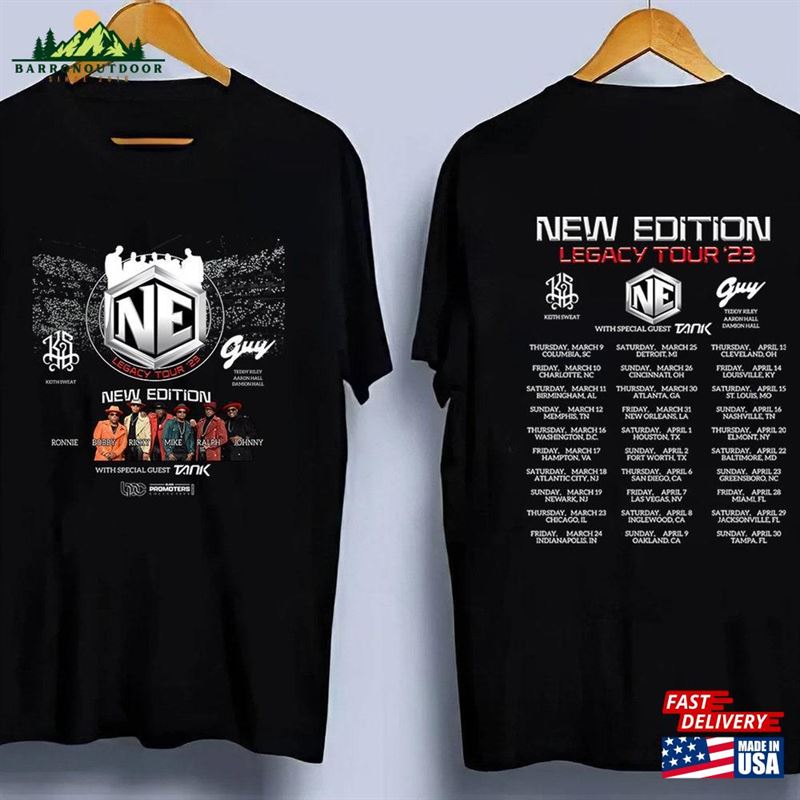 New Edition Legacy Tour Both Side Shirt Music 2023 Sweatshirt Classic New Edition Legacy Tour Both Side Shirt Music 2023 Sweatshirt Classic