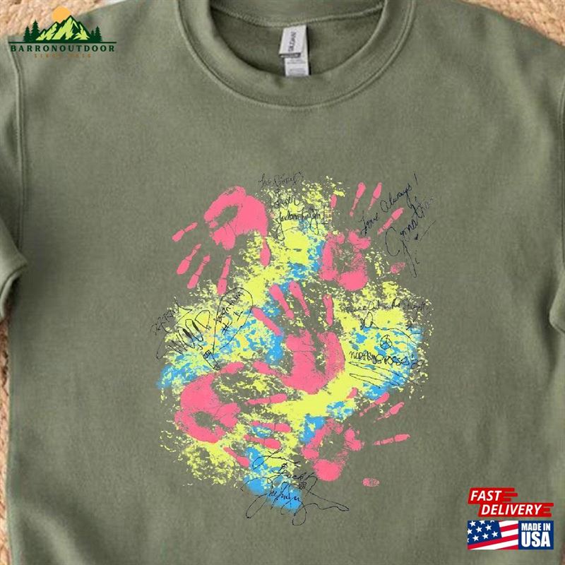 New Kids Hand Screen Sweatshirt Nkotb Concert T-Shirt On The Block New Kids Hand Screen Sweatshirt Nkotb Concert T-Shirt On The Block