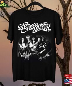 New Rare Aerosmith World Tour Gift Family Unisex Music Band Shirt Classic 1