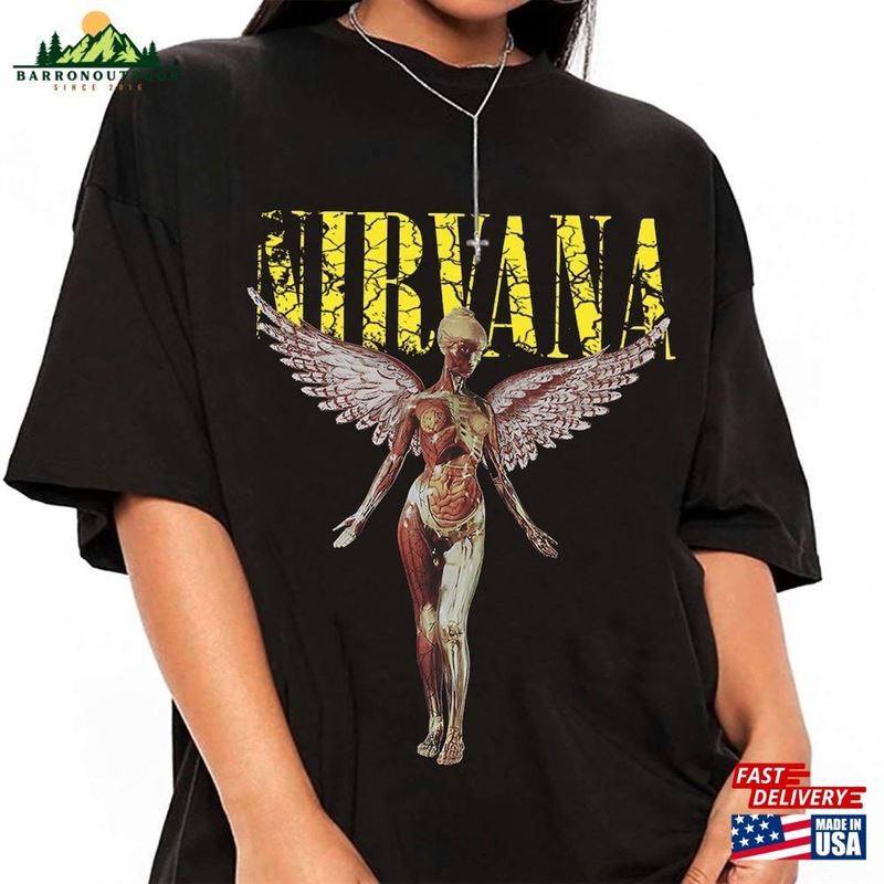 New Rare Nirvana In Utero Shirt Aesthetic Unisex Crewneck Sweatshirt Comfor Color Hoodie New Rare Nirvana In Utero Shirt Aesthetic Unisex Crewneck Sweatshirt Comfor Color Hoodie