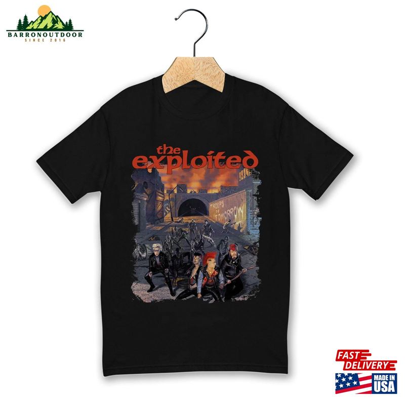 New The Exploited Music Band Crewneck Short Sleeve Unisex T-Shirt Hoodie New The Exploited Music Band Crewneck Short Sleeve Unisex T-Shirt Hoodie