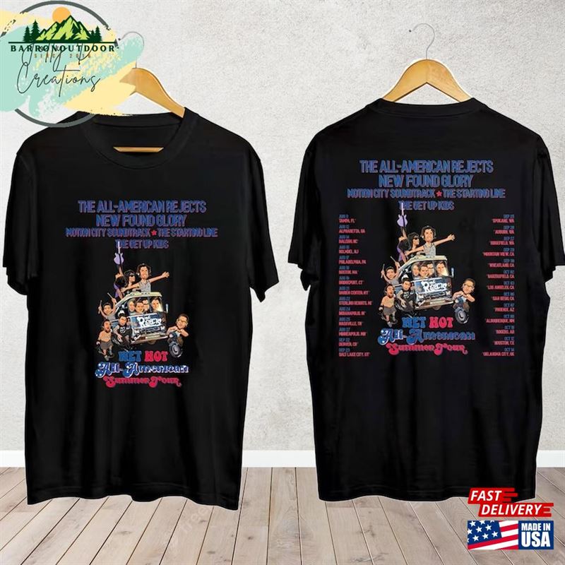 Newfound Glory Tour 2023 Shirt All American Rejects Concert Classic T-Shirt Newfound Glory Tour 2023 Shirt All American Rejects Concert Classic T-Shirt