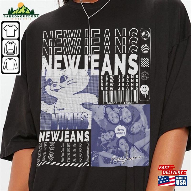 Newjeans Kpop Shirt V1 Sweatshirt Y2k Merch Vintage Tour 2023 Album New Jeans Unisex Hoodie L2404k T-Shirt Newjeans Kpop Shirt V1 Sweatshirt Y2k Merch Vintage Tour 2023 Album New Jeans Unisex Hoodie L2404k T-Shirt