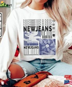 Newjeans Kpop Shirt V1 Sweatshirt Y2k Merch Vintage Tour 2023 Album New Jeans Unisex Hoodie T-Shirt