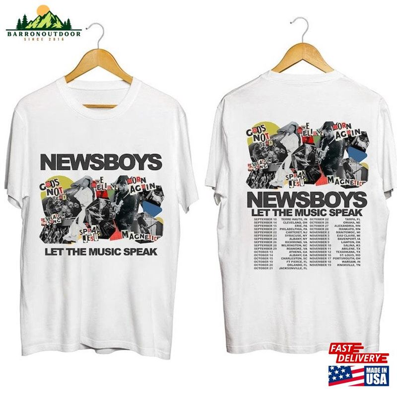 Newsboys 2023 Let The Music Speak Tour Shirt Band Fan Concert Classic T-Shirt Newsboys 2023 Let The Music Speak Tour Shirt Band Fan Concert Classic T-Shirt