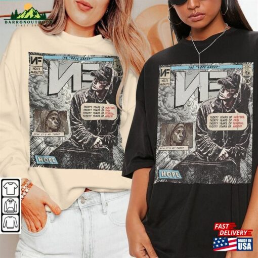 Nf Comic Shirt 90S Vintage Merch Book Art Hope Album World Tour Ticket 2023 Graphic Tee Unisex Gift Hoodie V1 Sweatshirt